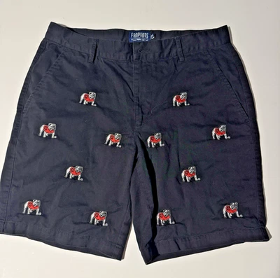 Gerogia Bulldogs Fanpants Black Shorts 34 Waist - Image 1 of 4