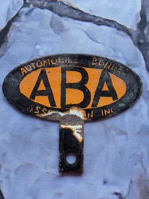 TOPPER DE MATRÍCULA VINTAGE A B A 6"×5" Foto 1 de 4