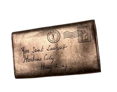 Yves Saint Laurent металлический золотой Y-Mail застежки Дамская сумка гавани города Гонконг - Изображение 1 из 4