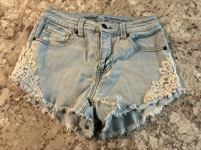 Винтажный Y2k Mossimo высоты крючком света стирка джинсовой ткани Jean Booty шорты размер 00 - Изображение 1 из 4