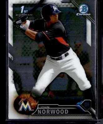 2016 Bowman #BCP27 John Norwood Chrome Prospects - Image 1 of 2
