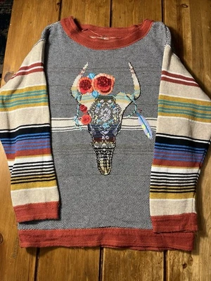 Suéter Free People Desert Rose Bordado Talla XS Foto 1 de 4