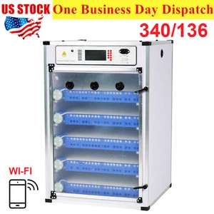 Incubadora automática de huevos para incubar 340/136 codornices con WI-FI 110V/12V - Imagen 1 de 17