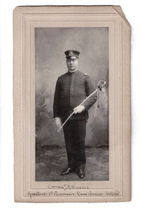 Foto de gabinete soldado identificado capitán Wignall Conn 1er Regt, Caballeros de Pitias - Imagen 1 de 2