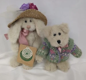 Boyds Bears Baldwin Bär Giselle Kaninchen Strick Pullover Schleife Mütze Archive Collection - Bild 1 von 8