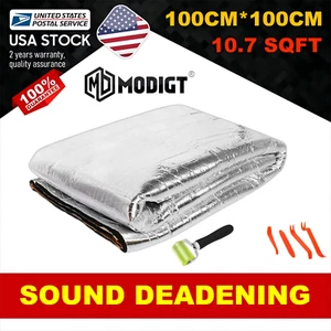 10.7Sqft Aluminum cotton Sound Deadening Insulation Heat Barrier noise reduction - Picture 1 of 22