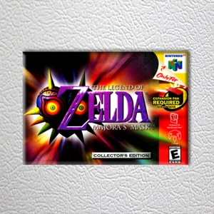 N64 - Legend of Zelda: Majora's Mask (NEW High Quality Box Art FRIDGE MAGNET) - Picture 1 of 2