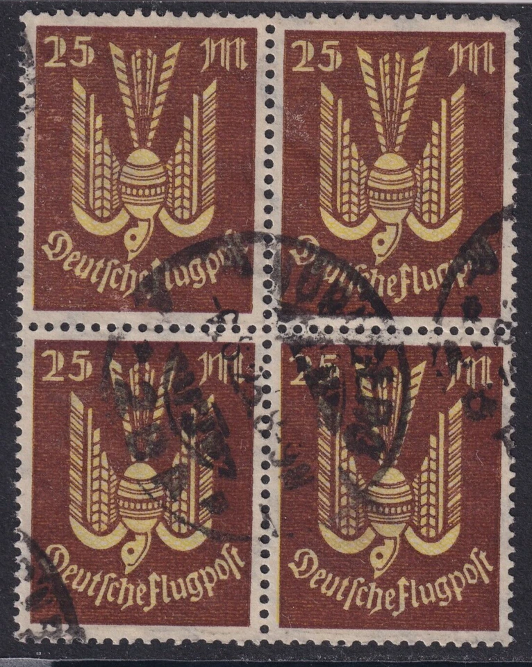 Germany 1922-1923 SC# C13 AIR Mail Block of 4 , Used F/VF - Image 1 of 1