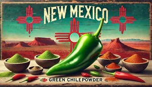 New Mexico Green Chile Powder HOT - 8 oz / 225 g - Fresh Ground - Picture 1 of 1