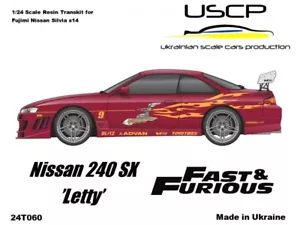 1/24 USCP 24T060 Nissan 240SX/Silvia s14 F-F (Letty) (TransKIT) - Picture 1 of 12