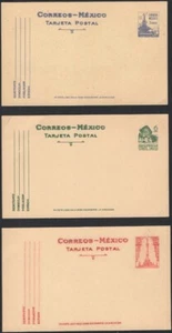 MEXICO, 1945. Post Cards PC138-140, Mint - Picture 1 of 1