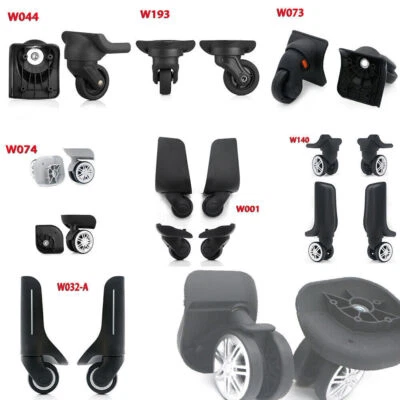 Ruedas de equipaje de repuesto giratorias 360° 2/4 piezas para reparación de maletas Foto 1 de 4