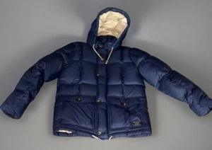 Abercrombie & Fitch Plumón Cremallera Completa Capucha Azul Marino 600 Talla Hombres Pequeño - Imagen 1 de 16