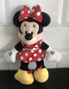 Disney Minnie Mouse Red Polka Dress Soft Toy Plush 28cm/11” - Picture 1 of 9
