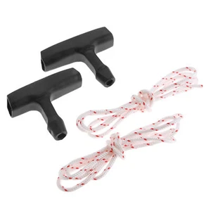 1kit Starter Rope And Grip Pull Cord Lawn Mower Recoil Handle String Replacement - Picture 1 of 6