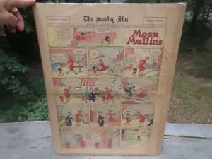 1930 Moon Mullins Sunday Newspaper Funnies fumetto Sunday Star Wash. D.C. - Foto 1 di 6