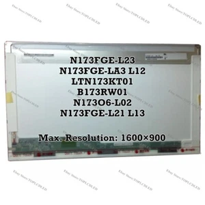 N173FGE-L23 fit N173FGE-LA3 L12 LTN173KT01 B173RW01 N173O6-L02 N173FGE-L21 L13 - Picture 1 of 1