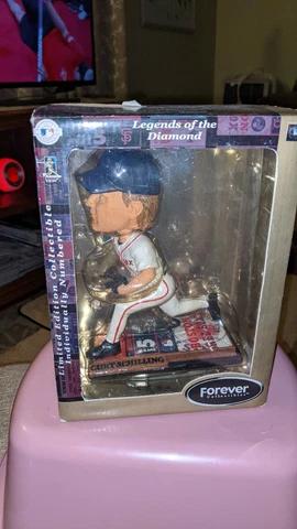 Curt Schilling Boston Red Sox Legends of the Diamond Bobble Head Doll Cover