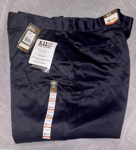 New Men’s 5.11 Tactical Company Pants 2.0 Fire Navy 48in Unhemmed Relaxed Fit - Picture 1 of 16