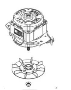 GE Stacked Laundry Center Washer Drive Motor Kit WH49X27318 - Picture 1 of 1
