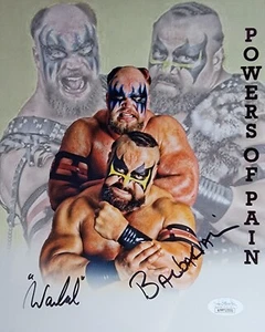 Warlord & Barbarian Authentic Signed 8x10 Photo W/ JSA COA WWF Powers Of Pain - Bild 1 von 2