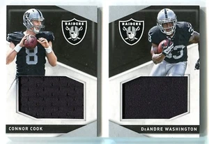 Panini Preferred Connor Cook DeAndre Washington 2016 doble camiseta libro RC/199 - Imagen 1 de 1