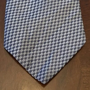 Vintage John Henry Blue 100% Imported Silk Men’s Neck Tie Made In USA - Picture 1 of 9