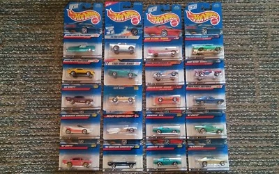 Lot of 20 NOS 1995-2000 Blue Card Hot Wheels First Editions & Other Series Cars - Image 1 of 4
