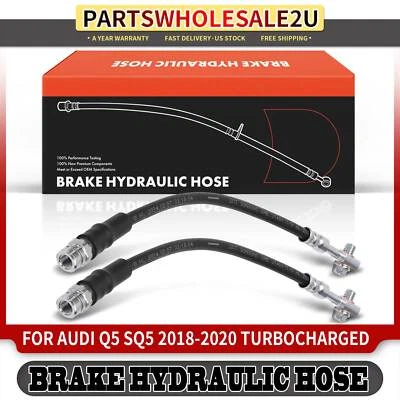 2x Manguera hidráulica de freno trasera izquierda y derecha para Audi Q5 SQ5 2018-2020 turboalimentada Foto 1 de 4