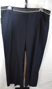 Pantalones de vestir Lane Bryant para hombre talla grande 22 azul marino pierna ancha corte pantalón - Imagen 1 de 6