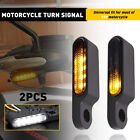 Mini Led Motorcycle Turn Signals Blinker Light Indicator Amber Lamp Universal B