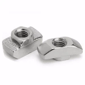T Nut Hammer Heads M3 M4 M5 M6 M8 Connector Nickel Plated Metalworking Aluminium - Picture 1 of 3