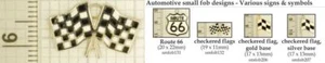 Automotive sign & symbol decorative fobs, various designs & keychain options - Picture 1 of 6