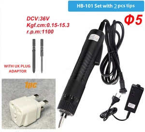 Precision Electric Screwdriver With Torque And Speed Rpm Settings and 2 Bits UK - Picture 1 of 13