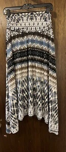 Beautiful AB Studio Multicolor Long Maxi Stretch Skirt Size L - Picture 1 of 4