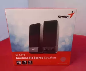 NEW Genius Multimedia Stereo Speakers  SP-S110 Mains Powered - Picture 1 of 4