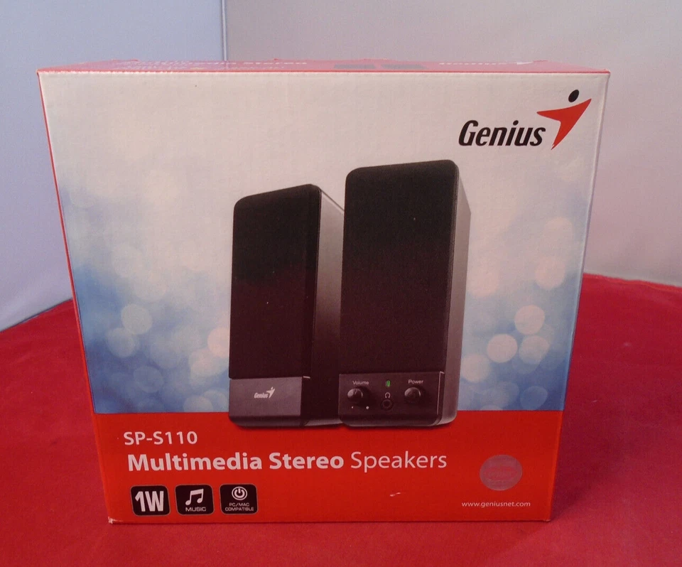 Nuovi Altoparlanti Stereo Multimediali Genius SP-S110 Alimentati A Rete Ultimo! - Immagine 1 di 4