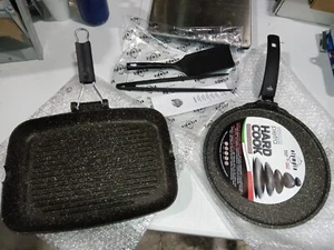 Olympia Hard Cook Non-Stick PFOA-Free Die-Cast Aluminum 4-Piece BBQ Set - Picture 1 of 4