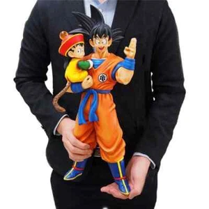 Anime Dragon Ball Figure Son Goku and Young Gohan PVC Statue Model Toy 30cm - Picture 1 of 8