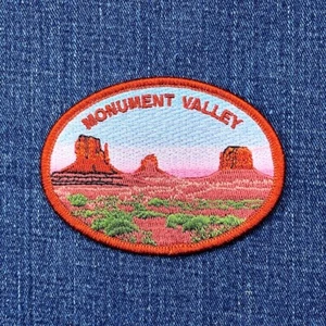 Monument Valley Patch Utah Arizona Colorado Plateau Navajo Embroidered Badge 3" - Picture 1 of 2