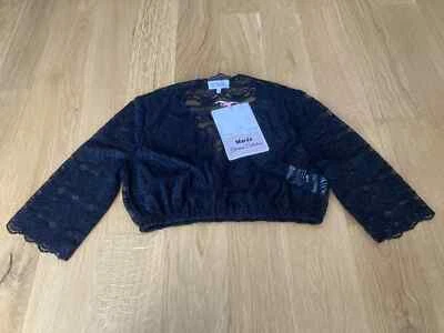 MarJo Dirndlbluse Gina-Lotta, schwarz, Gr. 34, Trachten Bluse, NEU mit Etikett - Bild 1 von 4