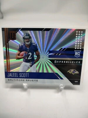 2018 Panini Unparalleled Shine Jaleel Scott RC #262 Ravens BUF - Image 1 of 2