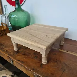 B1777 Schöner alter Hocker ~ Bauernhocker ~ Schemel ~ Tisch ~ Blumentisch MASSIV - Bild 1 von 12