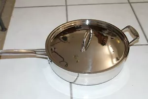 CUCINART Pentola per salsa 5,5 quarti con manico laterale helper Prem. Vantaggio inossidabile - Foto 1 di 9