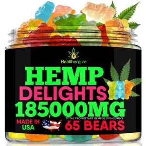 Natural Gummies Bears-Sleep, Stress, Anxiety, Pain, Muscle, Relax-USA MADE - Picture 1 of 5