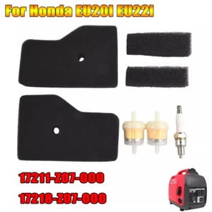 Air Filter Service Kit Fit For Honda EU20I EU22i Generator Plug 17211Z0700 Parts - Picture 1 of 11