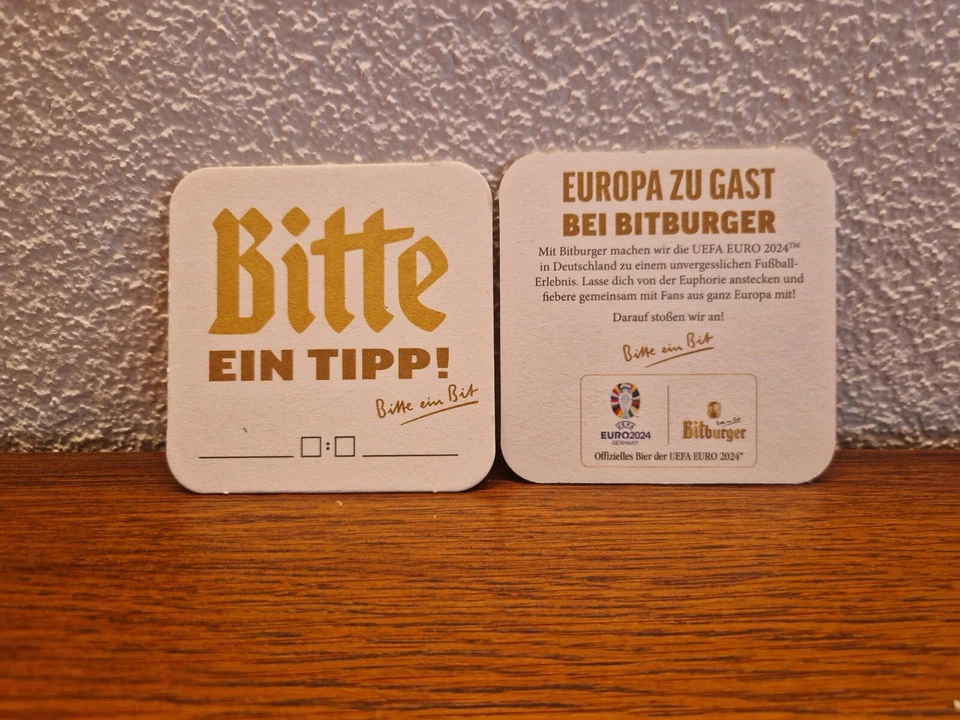 doppelseitiger Bierdeckel  Bitburger - Bild 1 von 1