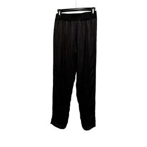 Calypso St Barth Womens Pants Size XS Black Flowy Cupro Silk Jogger Pullon - Picture 1 of 12