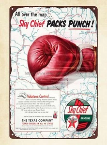 1952 Ad Texaco Sky Chief Benzina Havoline Olio Motore Volatane Milton Berle metallo - Foto 1 di 4