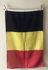 Große belgische belgische Flagge 100 x 60 cm Paneel genäht Baumwolle Messing Ringe